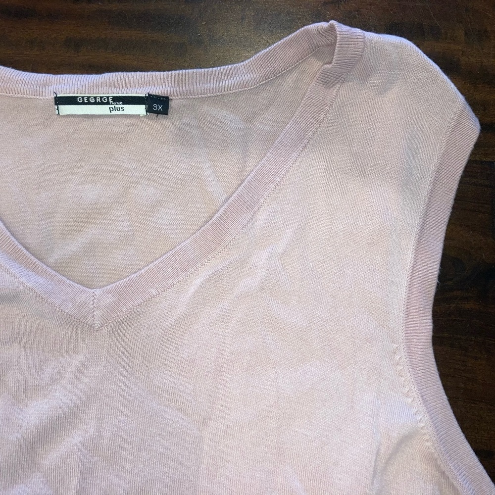 Cute Light Pink Knit Tank